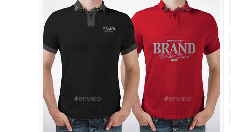 Realistic Polo Shirts Mock-ups